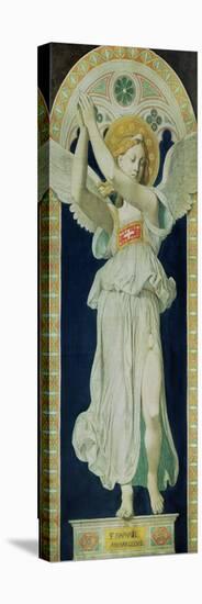 Carton: Saint Raphael, Archangel, 1842-Jean-Auguste-Dominique Ingres-Stretched Canvas