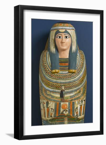 Cartonnage Mask of Shep En-Mut, 800 BC-Third Intermediate Period Egyptian-Framed Photographic Print