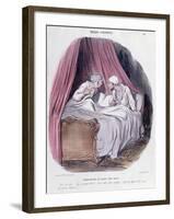 Cartoon About Marriage, Mid Nineteenth Century-Honore Daumier-Framed Giclee Print