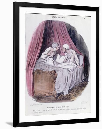 Cartoon About Marriage, Mid Nineteenth Century-Honore Daumier-Framed Giclee Print