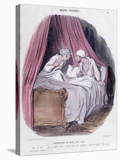 Cartoon About Marriage, Mid Nineteenth Century-Honore Daumier-Stretched Canvas