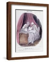 Cartoon About Marriage, Mid Nineteenth Century-Honore Daumier-Framed Giclee Print