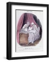 Cartoon About Marriage, Mid Nineteenth Century-Honore Daumier-Framed Giclee Print