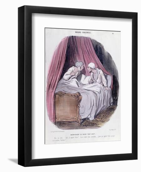 Cartoon About Marriage, Mid Nineteenth Century-Honore Daumier-Framed Giclee Print