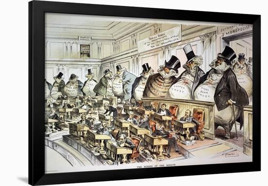 Cartoon: Anti-Trust, 1889-Joseph Keppler-Framed Giclee Print