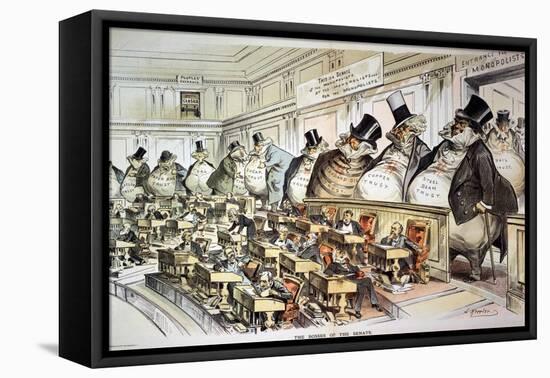 Cartoon: Anti-Trust, 1889-Joseph Keppler-Framed Stretched Canvas