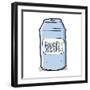 Cartoon Beer Can-lineartestpilot-Framed Art Print