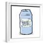 Cartoon Beer Can-lineartestpilot-Framed Art Print