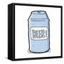 Cartoon Beer Can-lineartestpilot-Framed Stretched Canvas