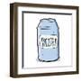 Cartoon Beer Can-lineartestpilot-Framed Art Print