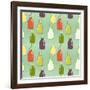 Cartoon Bottles Pattern.-TashaNatasha-Framed Art Print