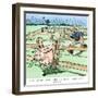 Cartoon by President Theodore Roosevelt (1858-1919) Trying to Regulate Industrial Trusts, Pork Decr-null-Framed Giclee Print