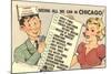 Cartoon Checklist of Sites, Chicago, Illinois-null-Mounted Art Print