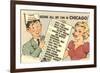 Cartoon Checklist of Sites, Chicago, Illinois-null-Framed Art Print