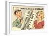 Cartoon Checklist of Sites, Chicago, Illinois-null-Framed Art Print