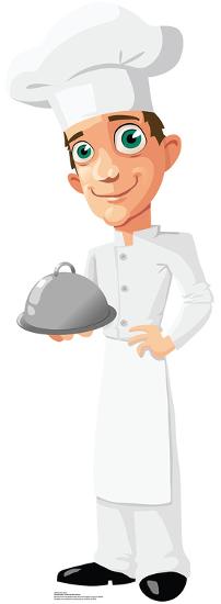 'Cartoon Chef Lifesize Cardboard Cutout' Cardboard Cutouts | AllPosters.com