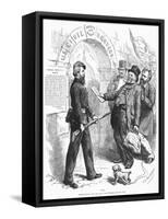 Cartoon: Civil Service-C.S. Reinhart-Framed Stretched Canvas