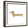 Cartoon Dachshund-lineartestpilot-Framed Premium Giclee Print