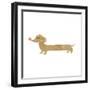 Cartoon Dachshund-lineartestpilot-Framed Premium Giclee Print