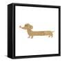 Cartoon Dachshund-lineartestpilot-Framed Stretched Canvas