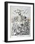 Cartoon Dedicated to the National Guard, Paris Commune, 1871-null-Framed Giclee Print