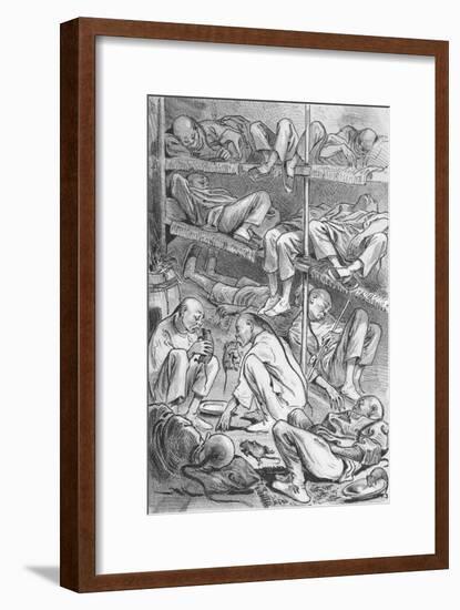 Cartoon Depicting Chinese in America-null-Framed Giclee Print