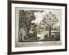 Cartoon depicting Jesuits trying to pull down the Tree of Jansenism,-French School-Framed Giclee Print