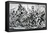 Cartoon Depicting the Riots in New York on St Patrick's Day 1867, Published in Harper's Weekly,…-Thomas Nast-Framed Stretched Canvas