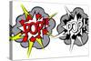 Cartoon Explosion Pop-Art Style-moenez-Stretched Canvas