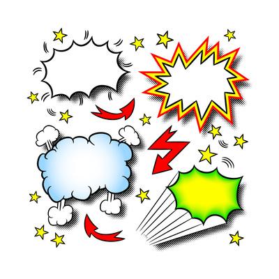 'Cartoon Explosions' Poster - antimartina | AllPosters.com