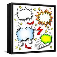 Cartoon Explosions-antimartina-Framed Stretched Canvas