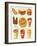 Cartoon Fast Food Icon-Aleksey Vl B.-Framed Art Print