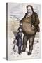 Cartoon Featuring William Marcy Boss Tweed-Thomas Nast-Stretched Canvas