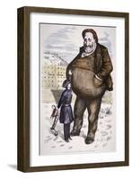 Cartoon Featuring William Marcy Boss Tweed-Thomas Nast-Framed Giclee Print