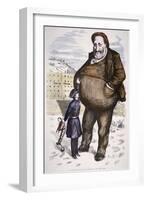 Cartoon Featuring William Marcy Boss Tweed-Thomas Nast-Framed Giclee Print