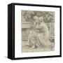 Cartoon for 'An Idyll'-Albert Joseph Moore-Framed Stretched Canvas