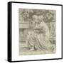 Cartoon for 'An Idyll'-Albert Joseph Moore-Framed Stretched Canvas