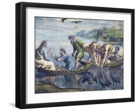 Cartoon for The Miraculous Draught of Fishes-Raphael-Framed Giclee Print