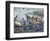 Cartoon for The Miraculous Draught of Fishes-Raphael-Framed Giclee Print