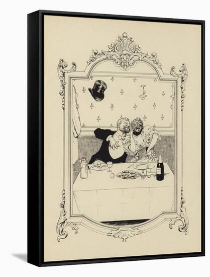 Cartoon from Memoires D'Une Glace-Albert Guillaume-Framed Stretched Canvas