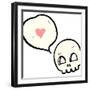 Cartoon Graffiti Style Skull with Speech Bubble-lineartestpilot-Framed Photographic Print