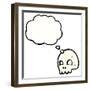 Cartoon Graffiti Style Skull-lineartestpilot-Framed Photographic Print