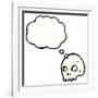 Cartoon Graffiti Style Skull-lineartestpilot-Framed Photographic Print