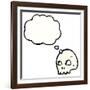 Cartoon Graffiti Style Skull-lineartestpilot-Framed Photographic Print