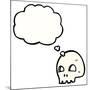 Cartoon Graffiti Style Skull-lineartestpilot-Mounted Photographic Print