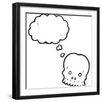 Cartoon Graffiti Style Skull-lineartestpilot-Framed Photographic Print