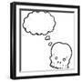 Cartoon Graffiti Style Skull-lineartestpilot-Framed Photographic Print