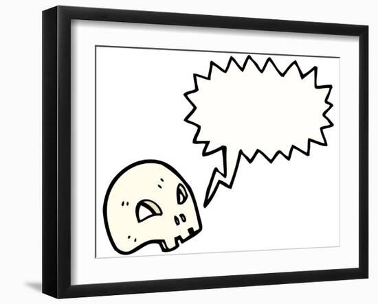 Cartoon Graffiti Style Skull-lineartestpilot-Framed Photographic Print