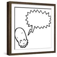 Cartoon Graffiti Style Skull-lineartestpilot-Framed Photographic Print