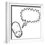 Cartoon Graffiti Style Skull-lineartestpilot-Framed Photographic Print